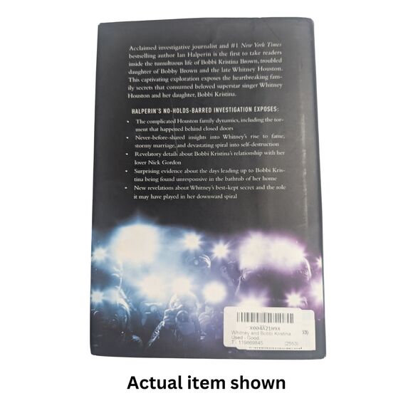 📚 Whitney and Bobbi Kristina, Halperin Book, Used Hardcover, Celebrity Bio - Picture 5 of 6